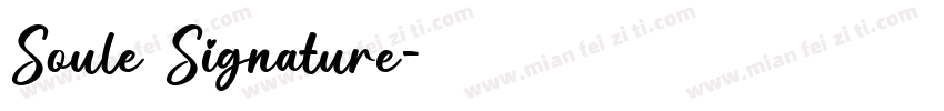 Soule Signature字体转换